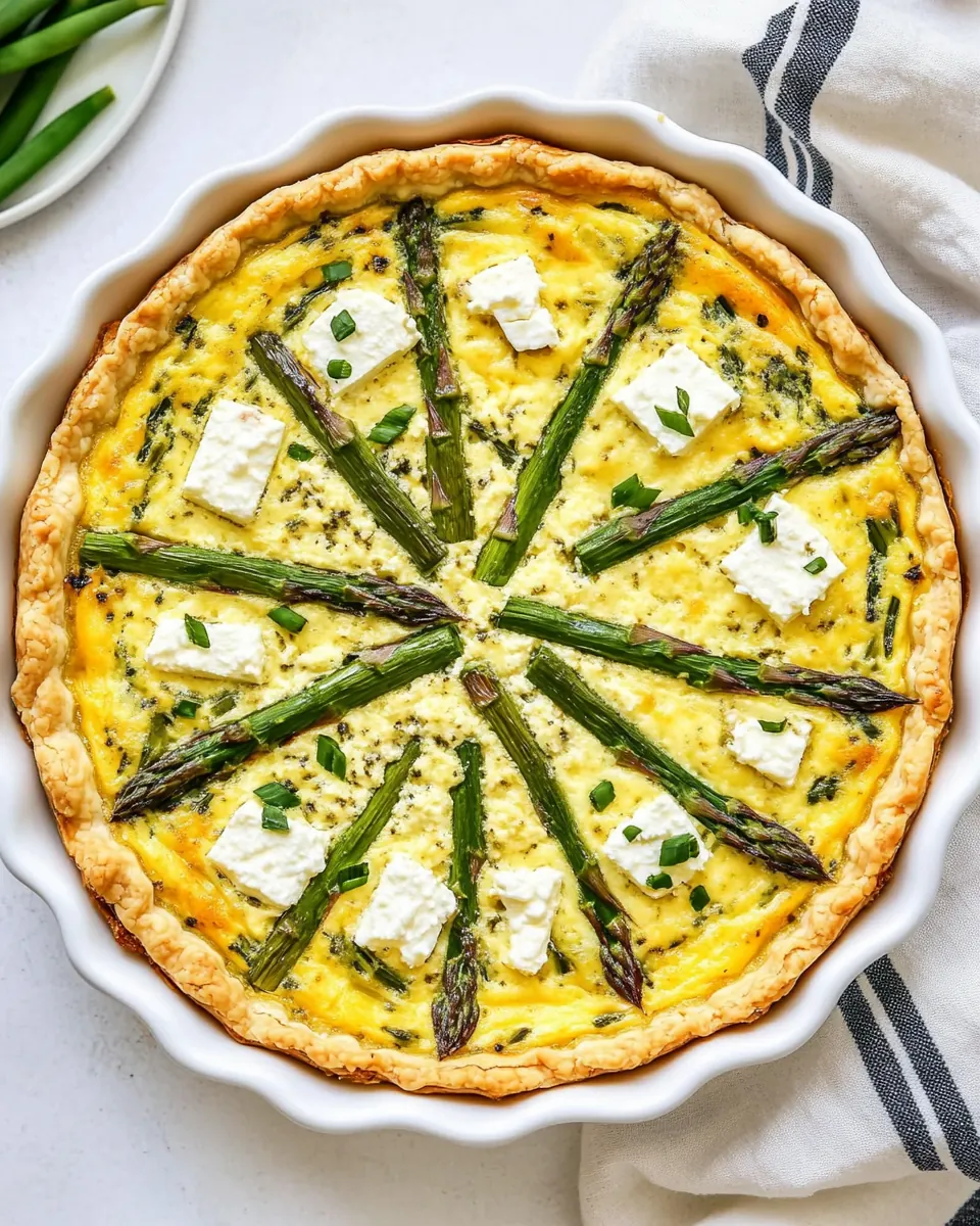 Asparagus and Feta Crustless Quiche