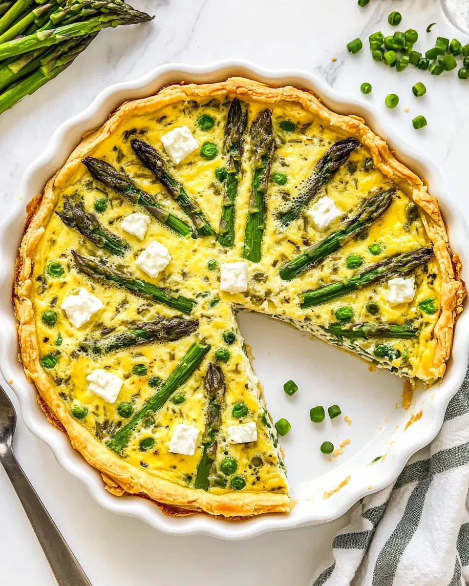 Asparagus and Feta Crustless Quiche