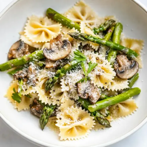 Asparagus and Mushroom Pasta