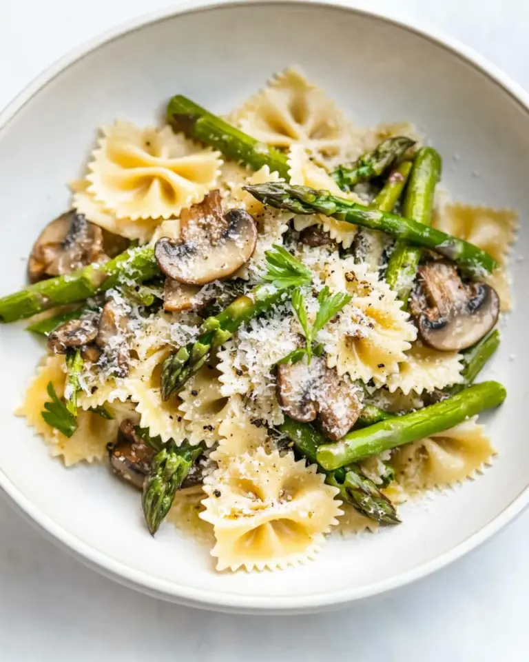 Asparagus and Mushroom Pasta
