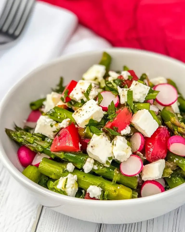 Asparagus and Radish Salad with Feta