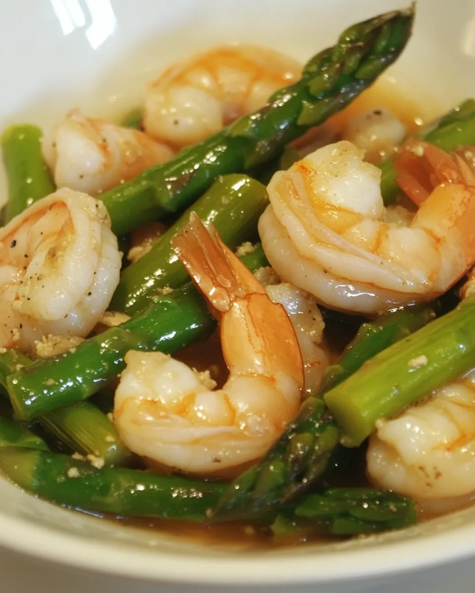 Asparagus and Shrimp Stir Fry