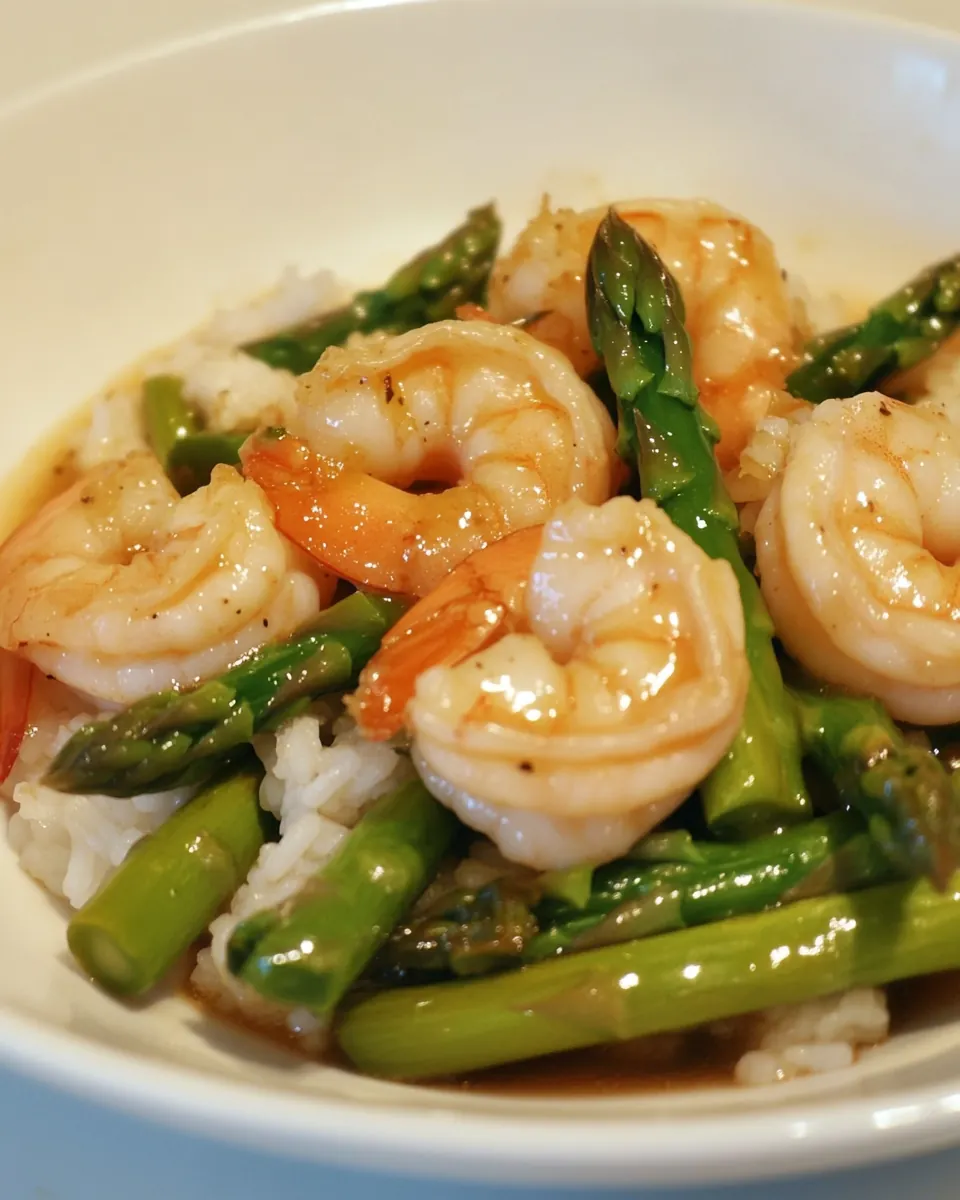 Asparagus and Shrimp Stir Fry