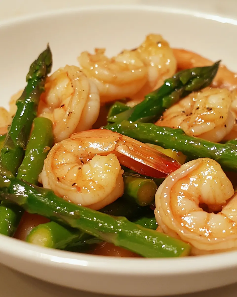 Asparagus and Shrimp Stir Fry