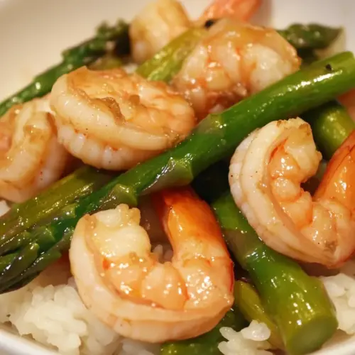 Asparagus and Shrimp Stir Fry