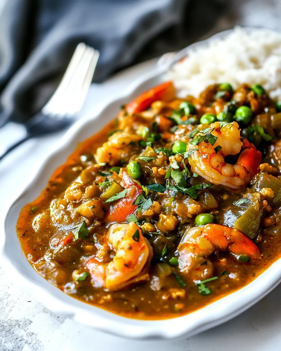 Authentic Crawfish or Shrimp Étouffée
