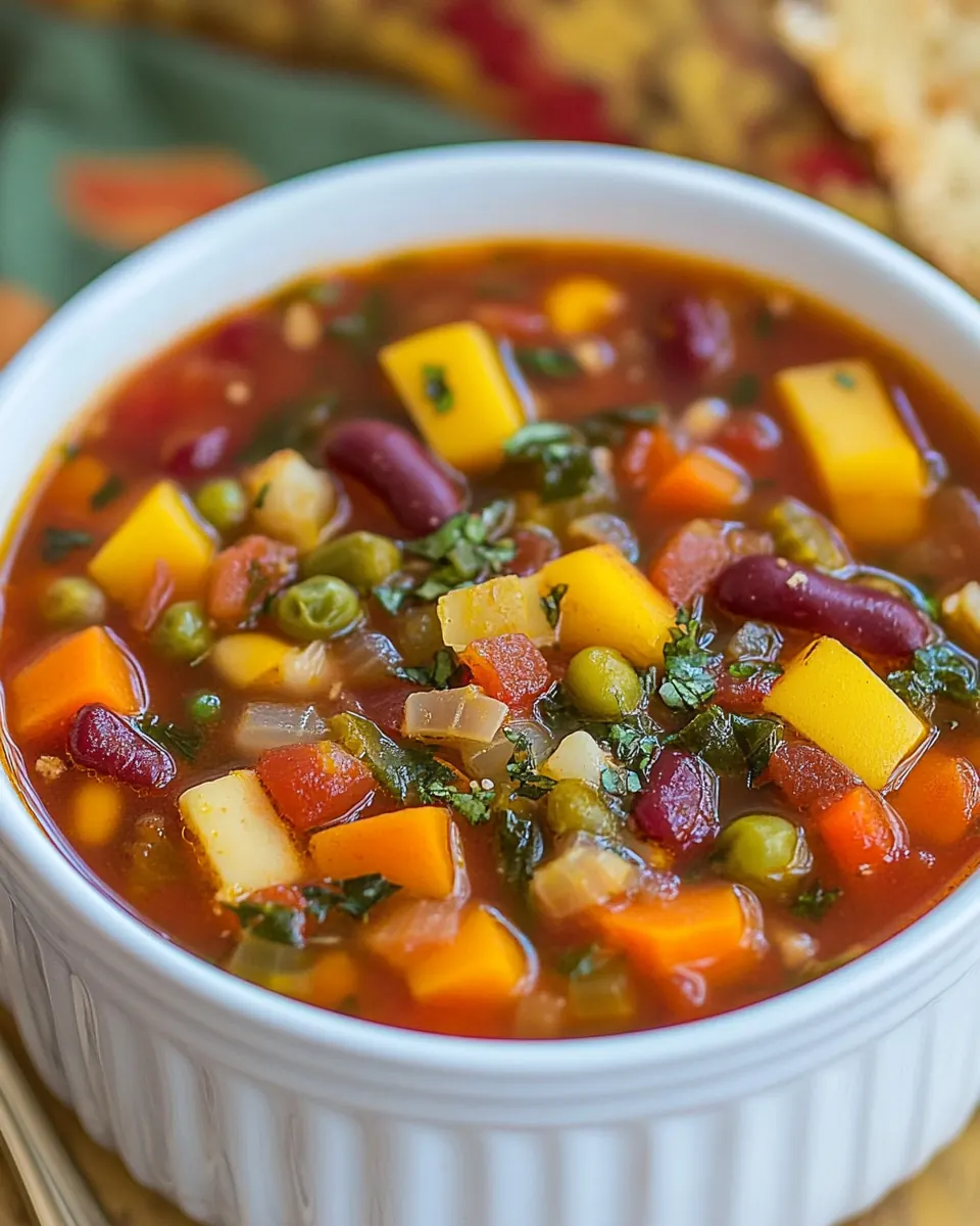 Autumn Minestrone Soup