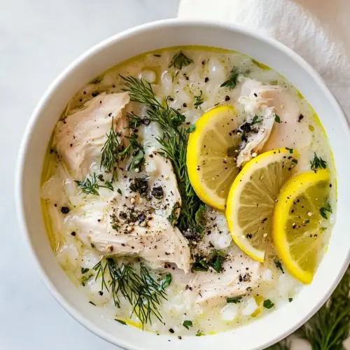 Avgolemono Chicken and Rice Soup