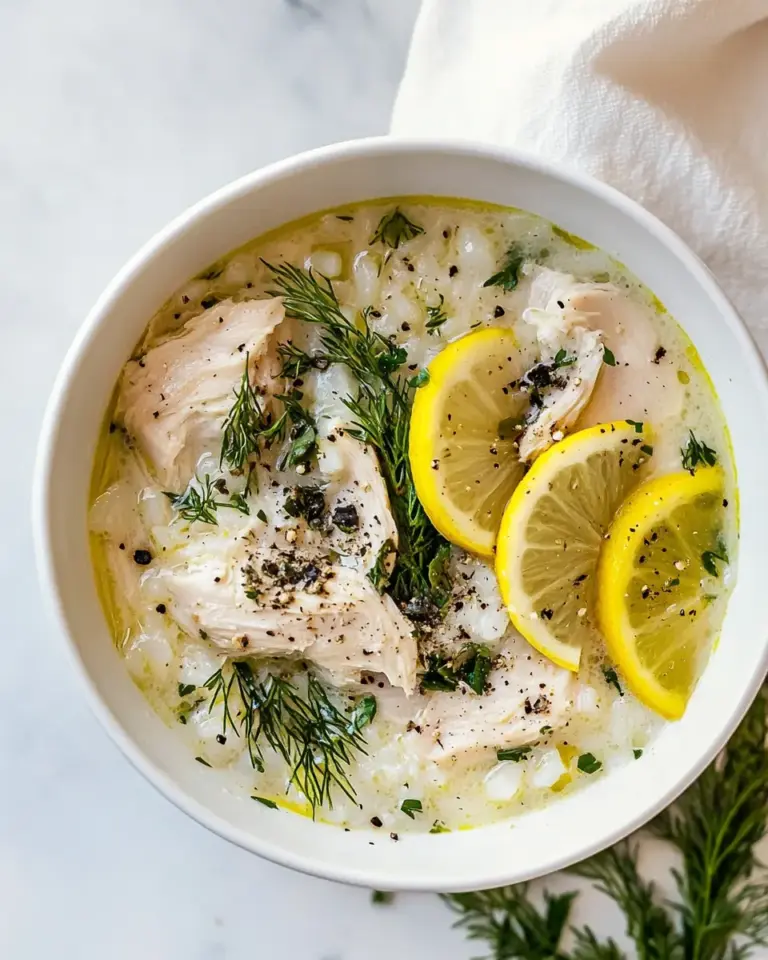 Avgolemono Chicken and Rice Soup