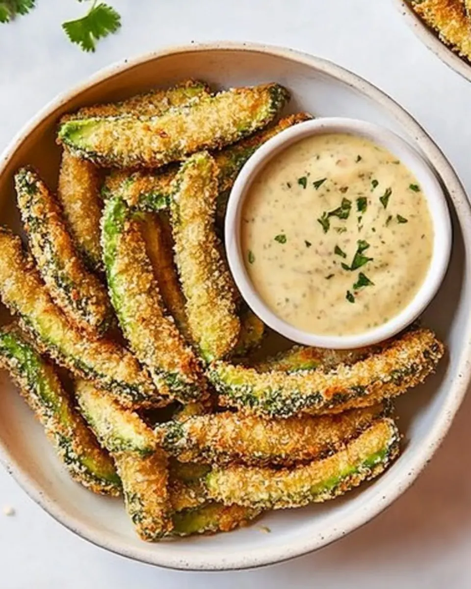 Avocado Fries with Spicy Honey Lime Sauce