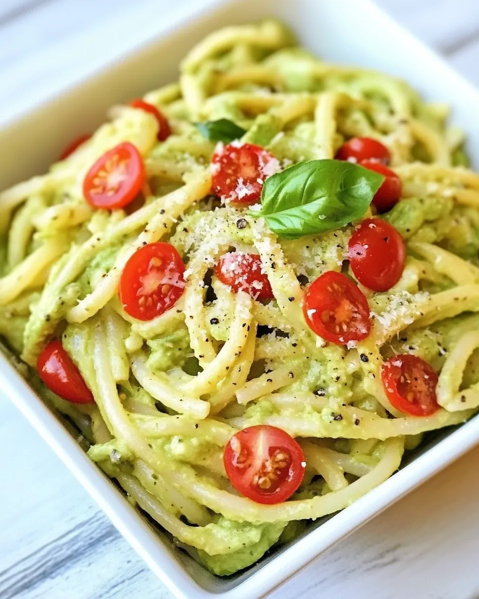 Avocado Goat Cheese Pasta