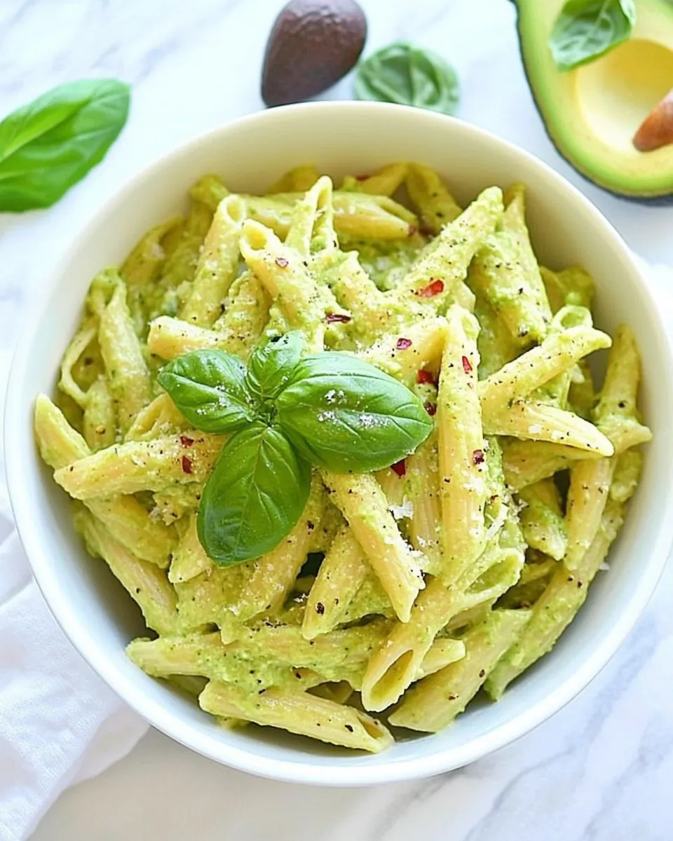 Avocado Goat Cheese Pasta