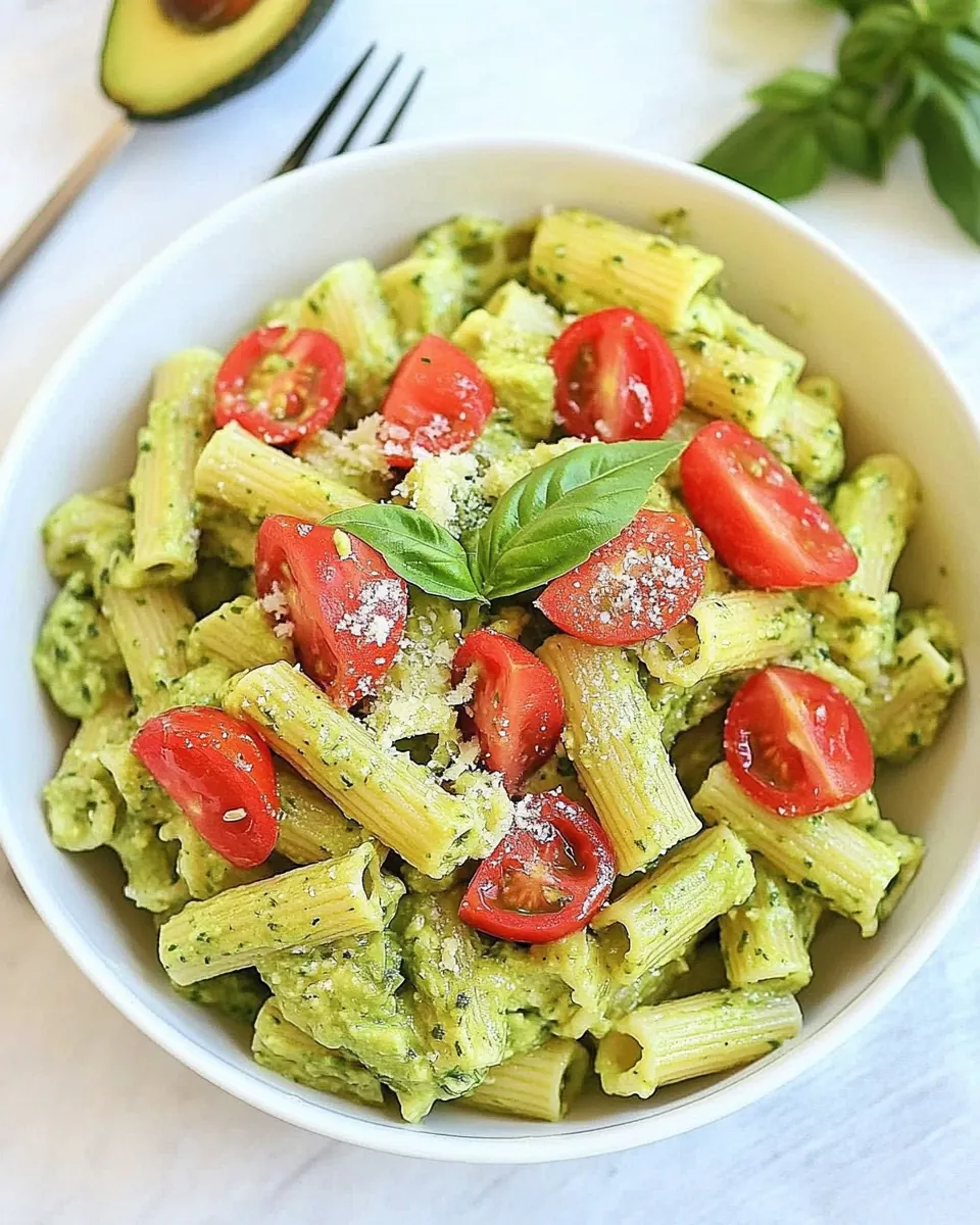Avocado Goat Cheese Pasta