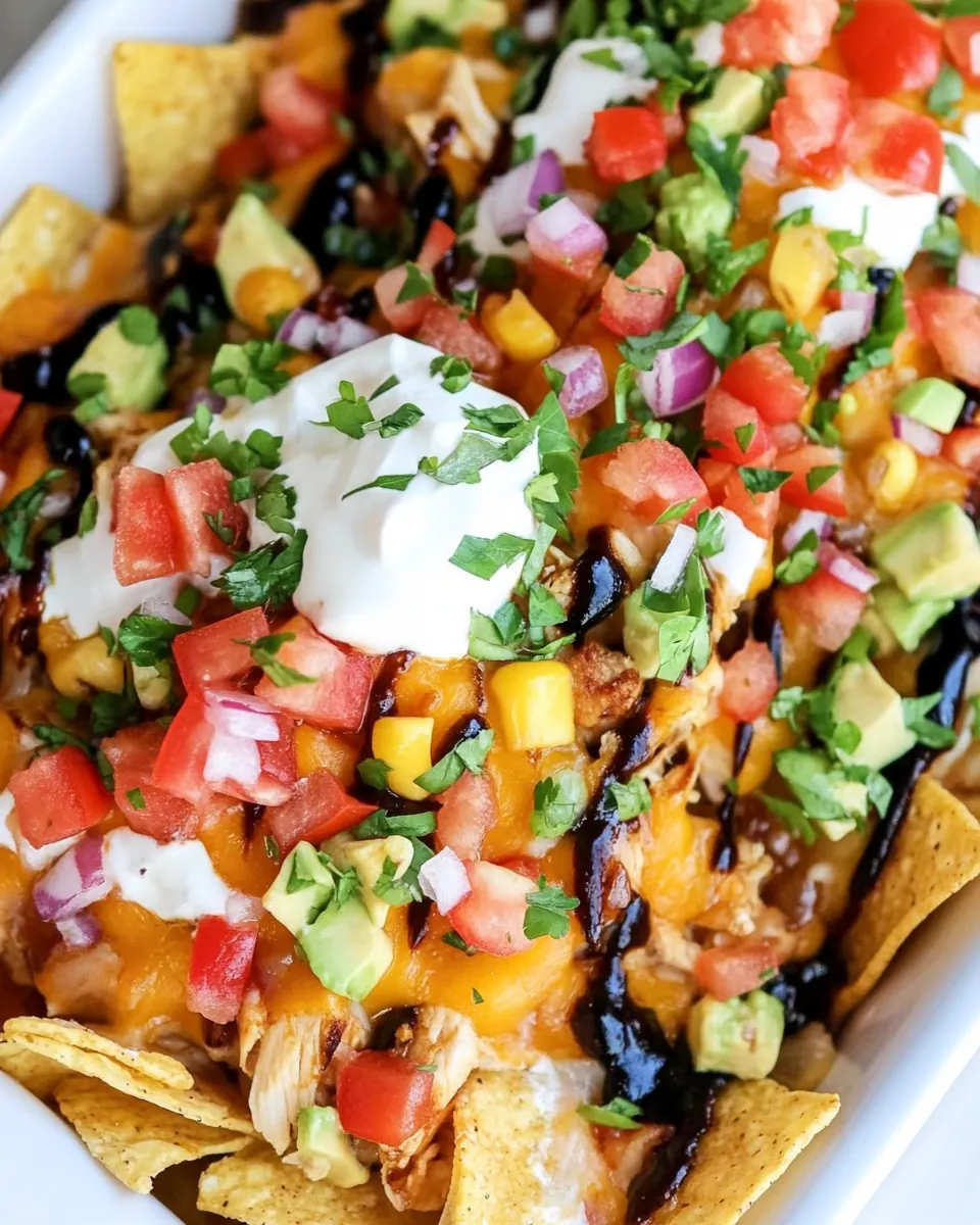 BBQ Chicken Nachos