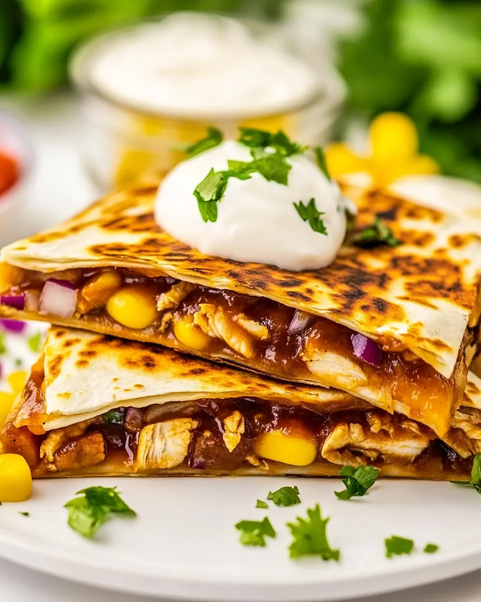 BBQ Chicken Quesadillas