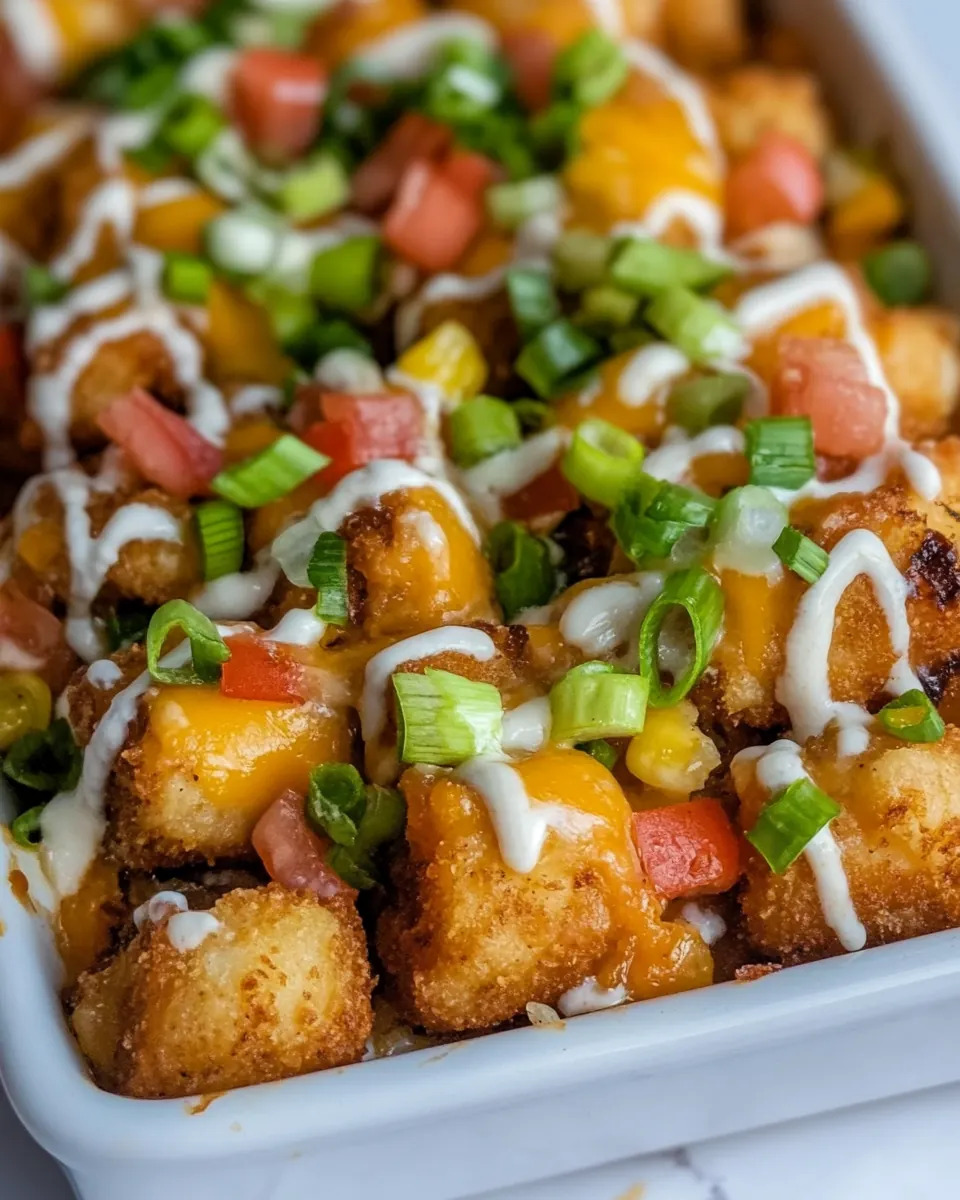 BBQ Chicken Totchos