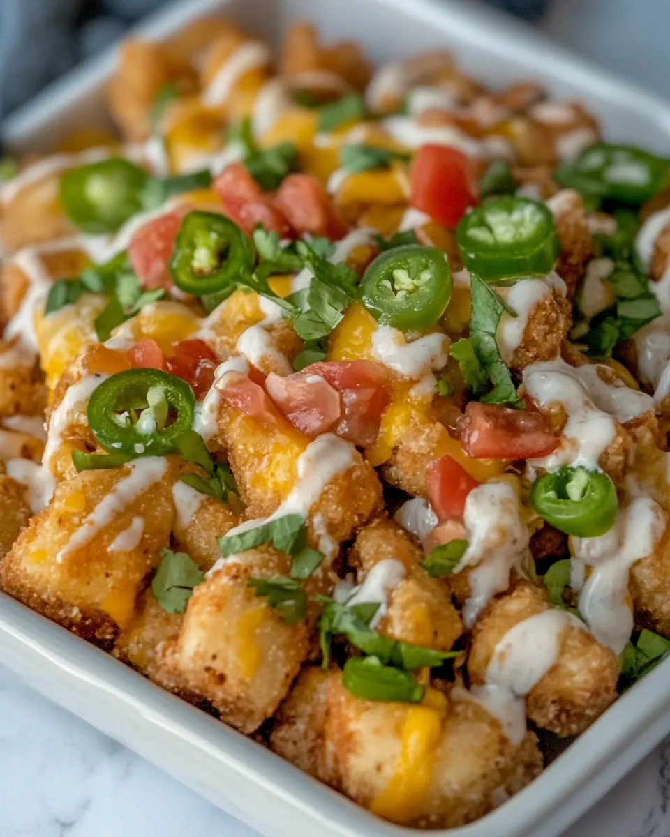 BBQ Chicken Totchos