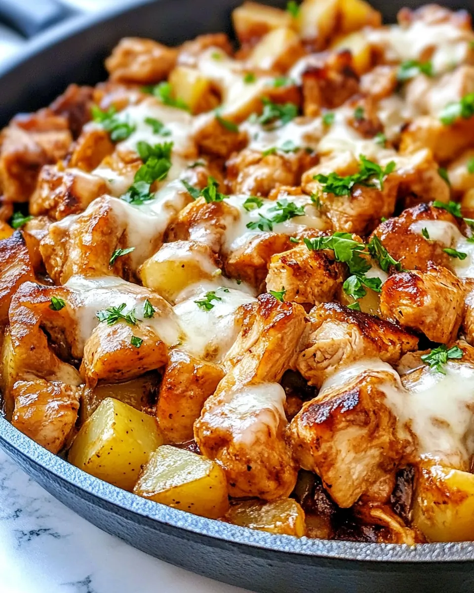 BBQ Chicken and Potato Skillet