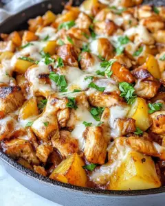 BBQ Chicken and Potato Skillet