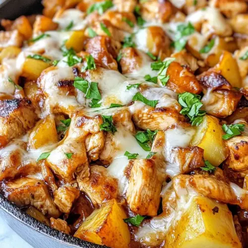BBQ Chicken and Potato Skillet