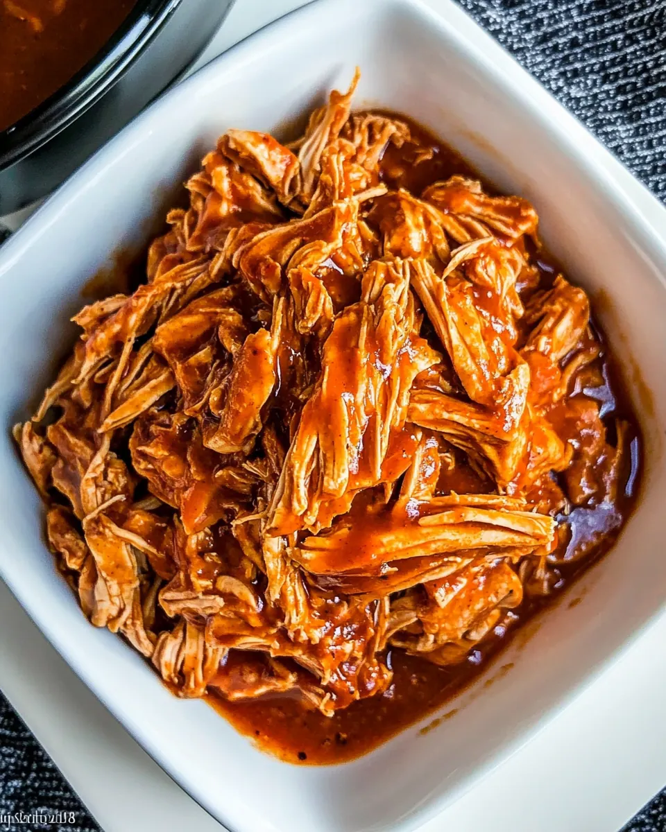 BBQ Crockpot Pulled Chicken