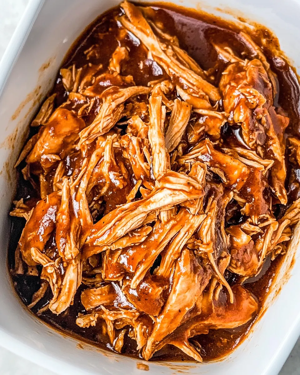 BBQ Crockpot Pulled Chicken