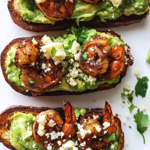 BBQ Shrimp and Lime Avocado Toast