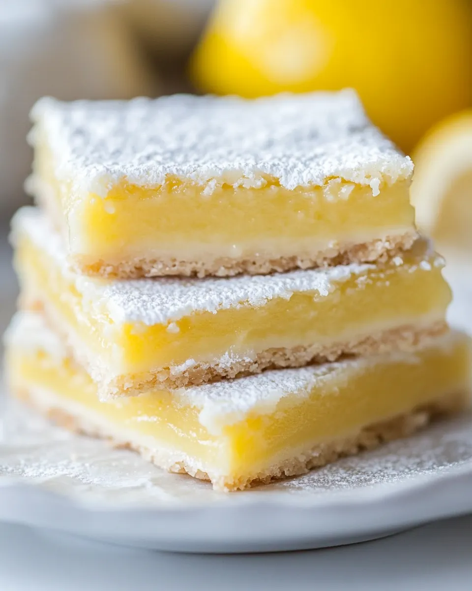Lemon Bars Recipe