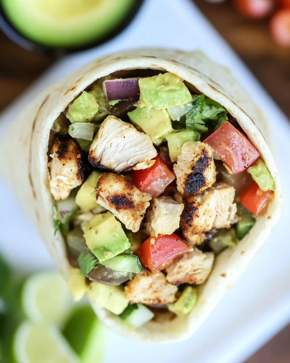 Baja Chicken Wrap