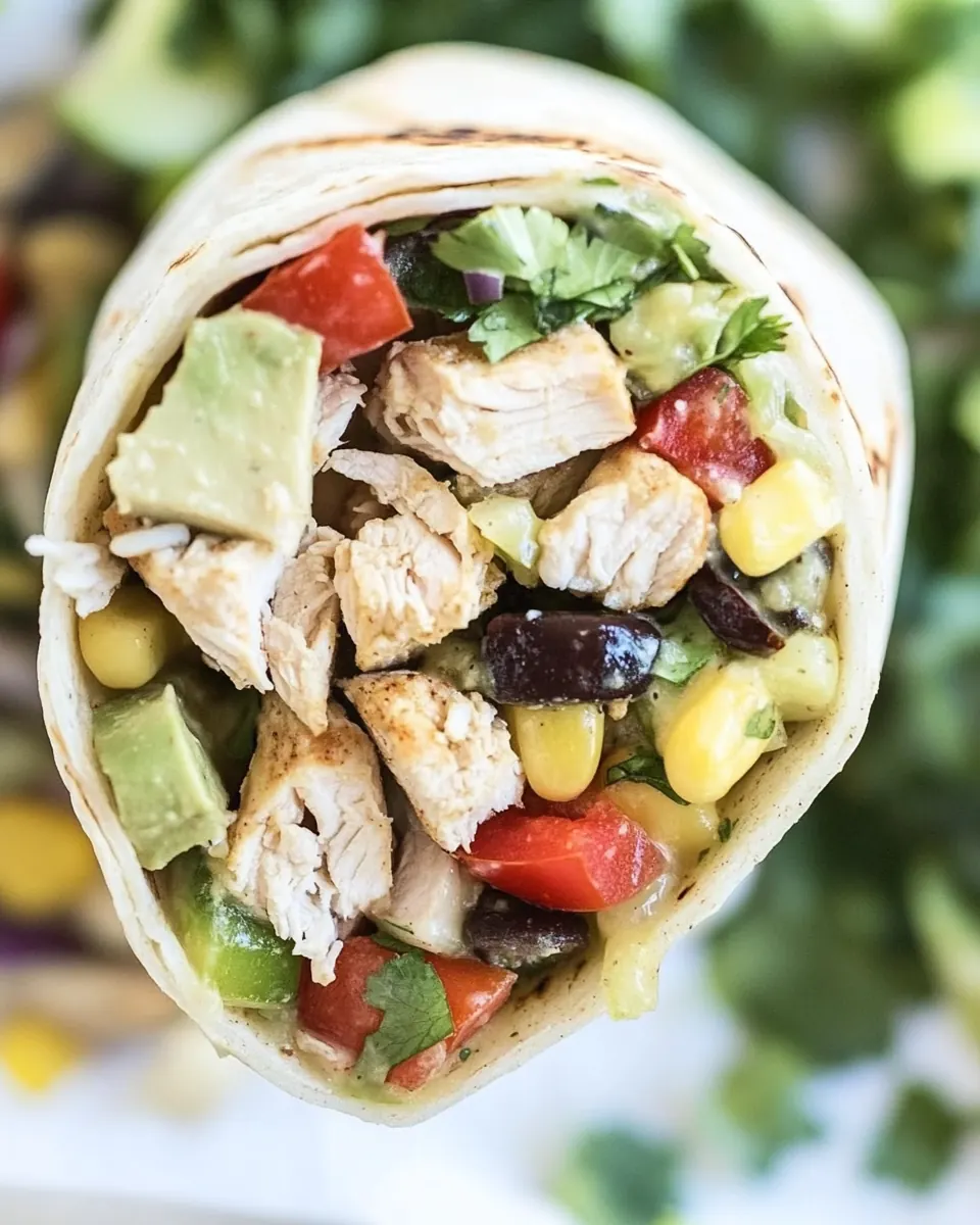 Baja Chicken Wrap