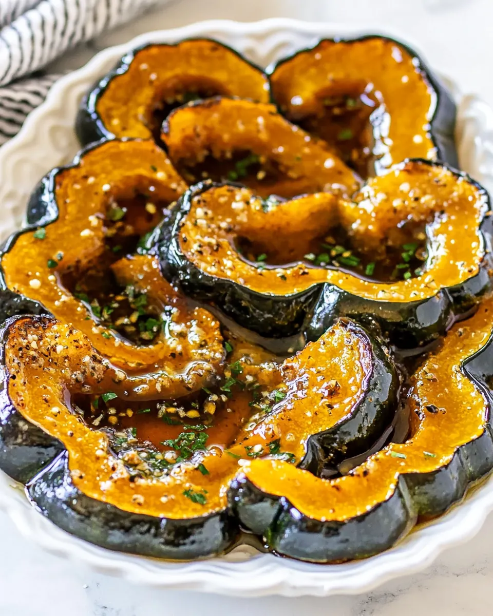 Baked Acorn Squash Slices