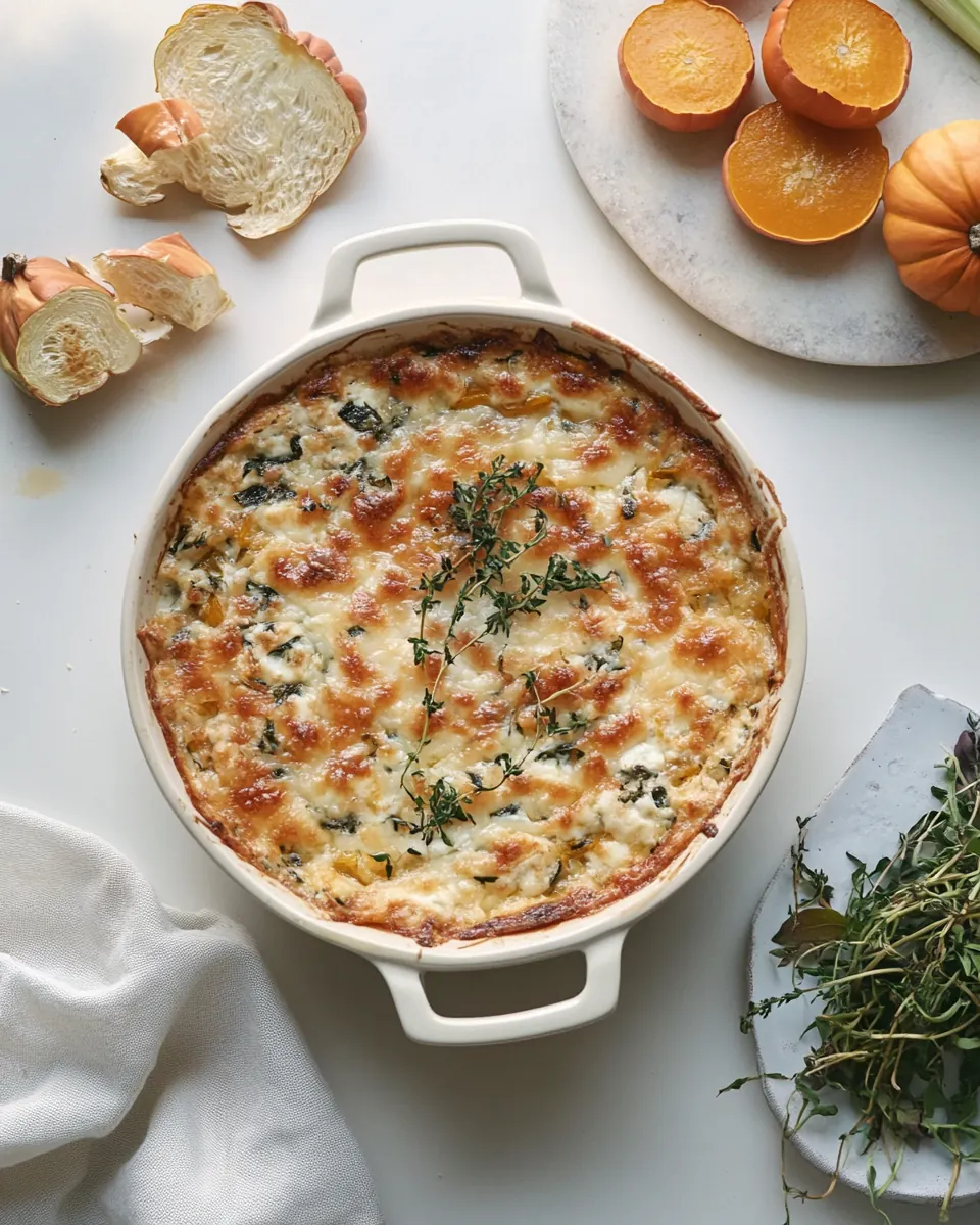 Baked Brie Dip with Delicata Squash