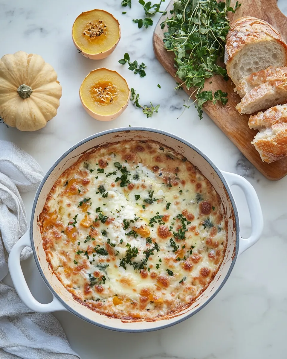Baked Brie Dip with Delicata Squash