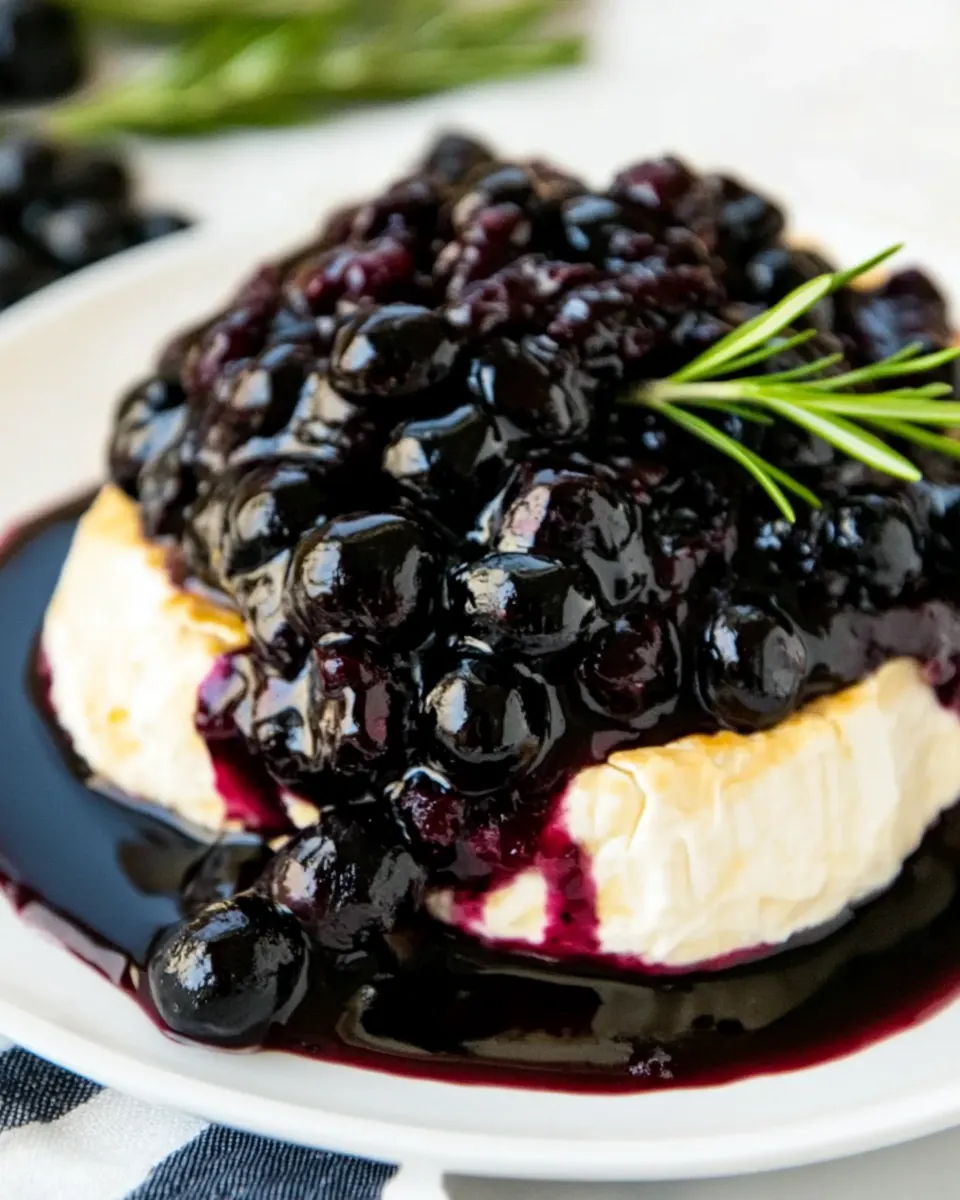 Baked Brie with Blackberry Compote