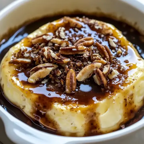 Baked Brie with Praline Sauce