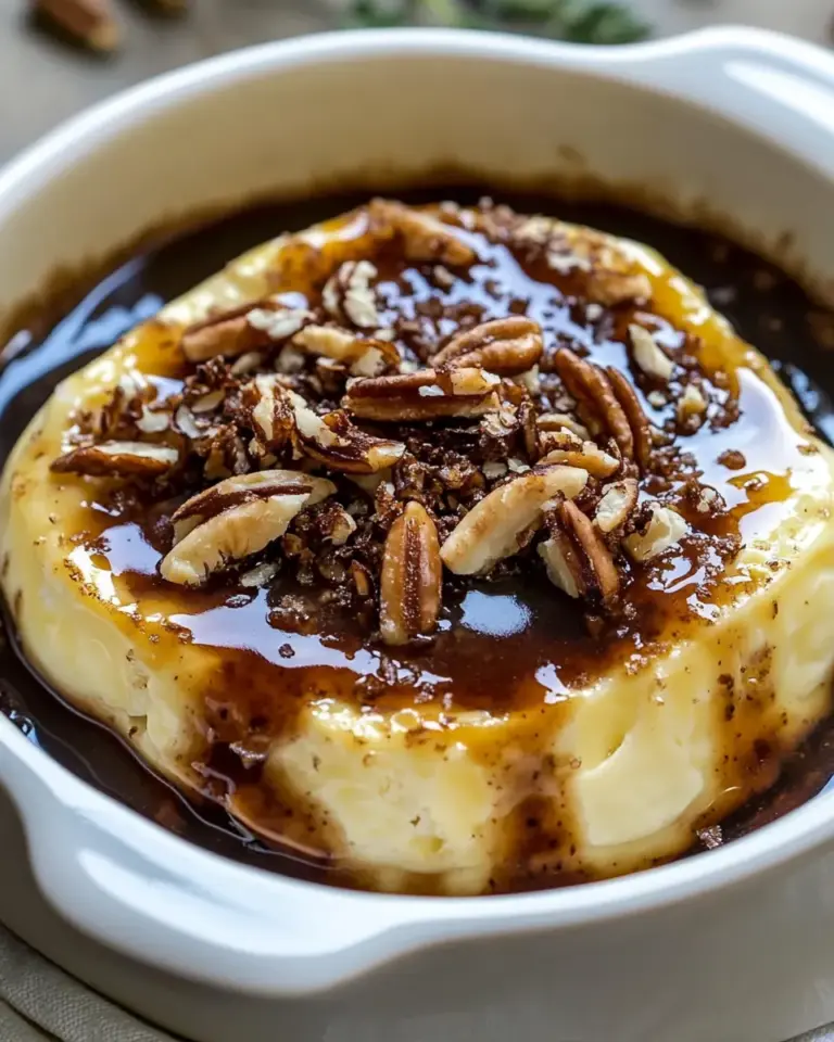 Baked Brie with Praline Sauce