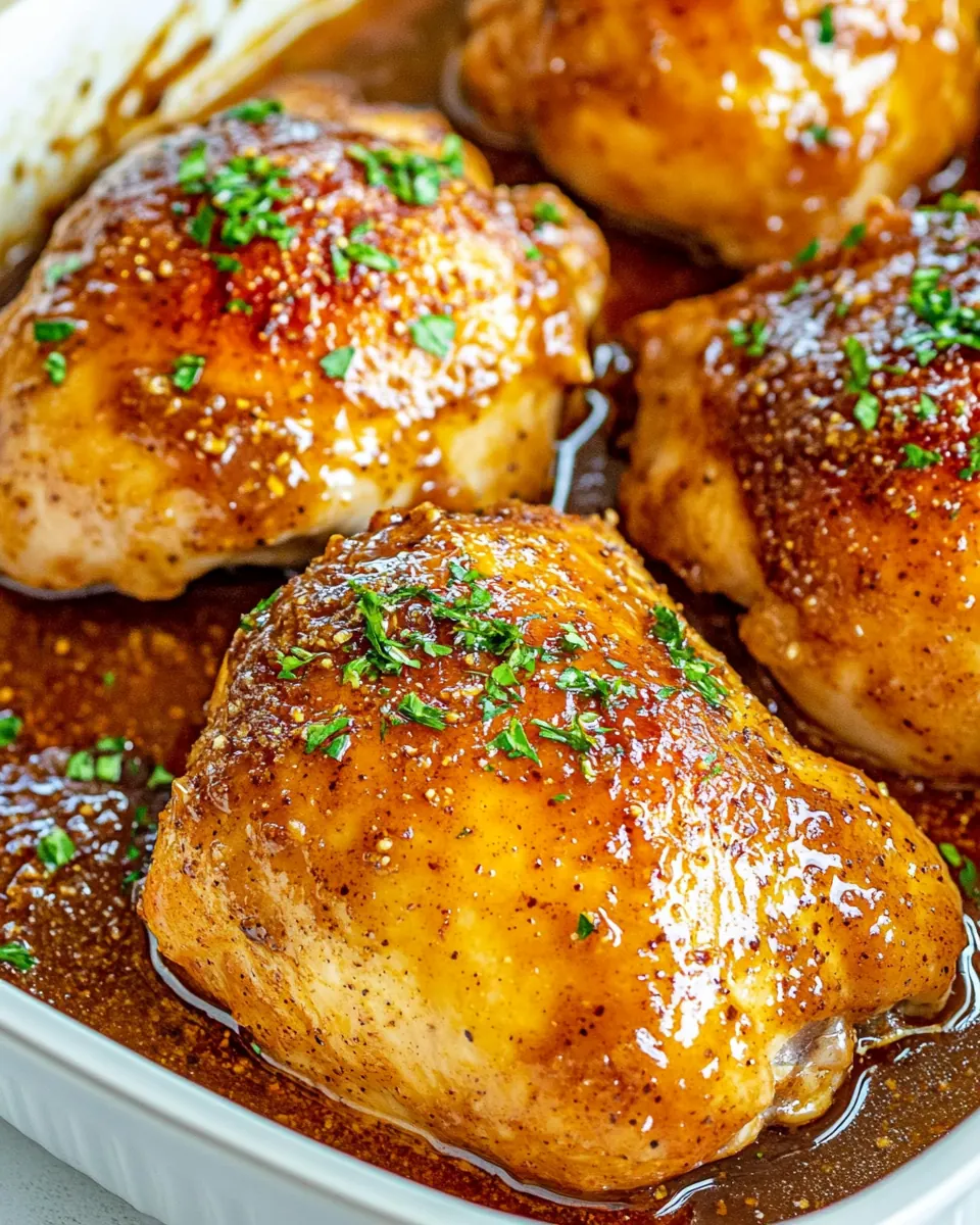 Baked Brown Sugar Italian Chicken