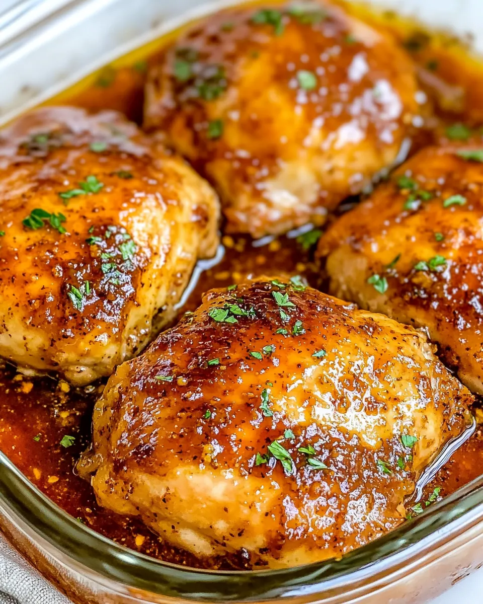 Baked Brown Sugar Italian Chicken