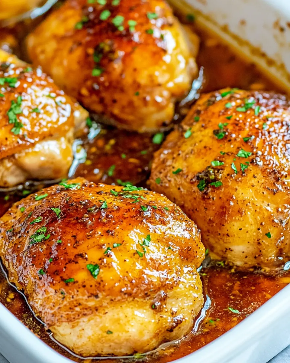 Baked Brown Sugar Italian Chicken