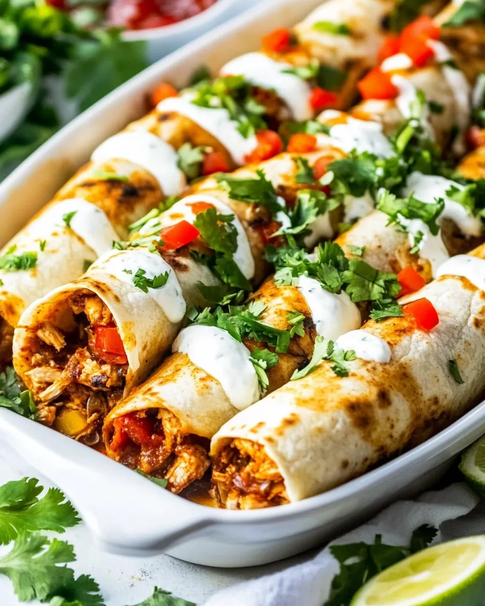 Baked Chicken Fajita Taquitos