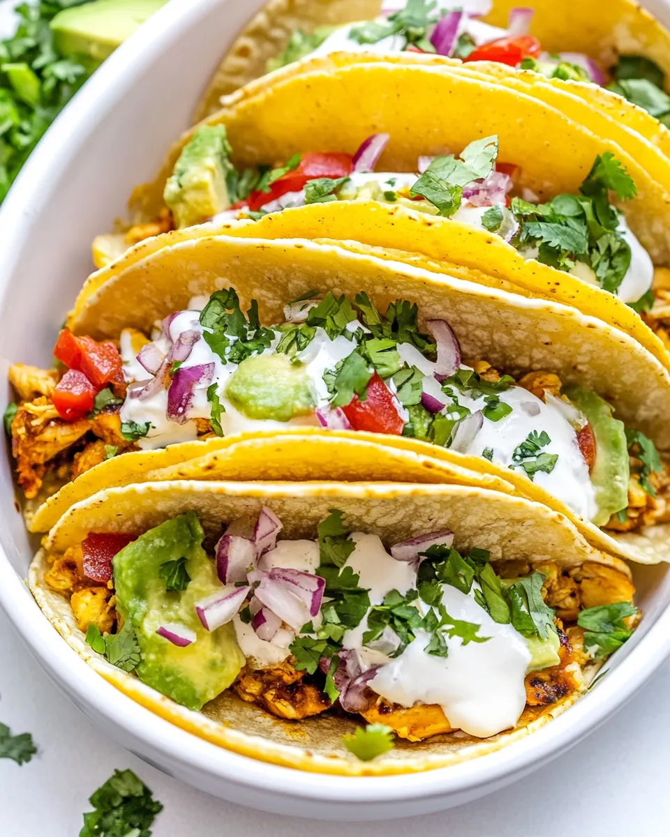 Baked Chicken Tacos