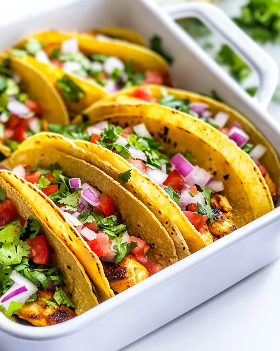 Baked Chicken Tacos