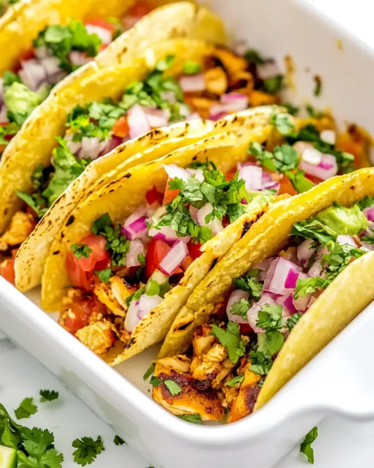 Baked Chicken Tacos