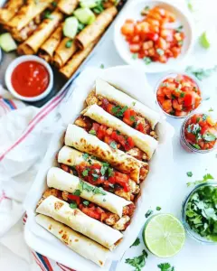 Baked Chicken Taquitos