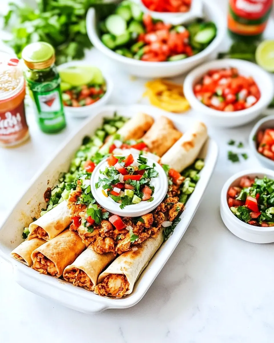 Baked Chicken Taquitos