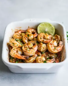 Baked Chili Lime Shrimp