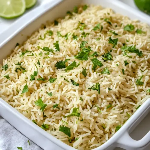 Baked Cilantro Lime Rice