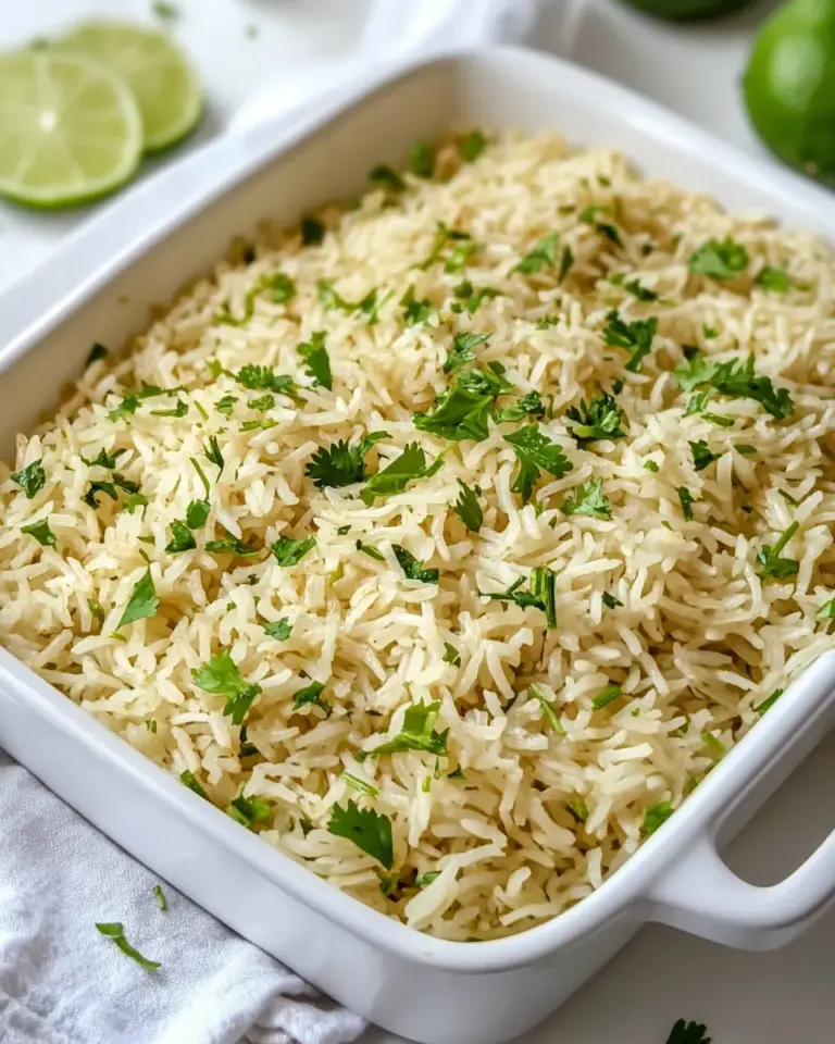 Baked Cilantro Lime Rice