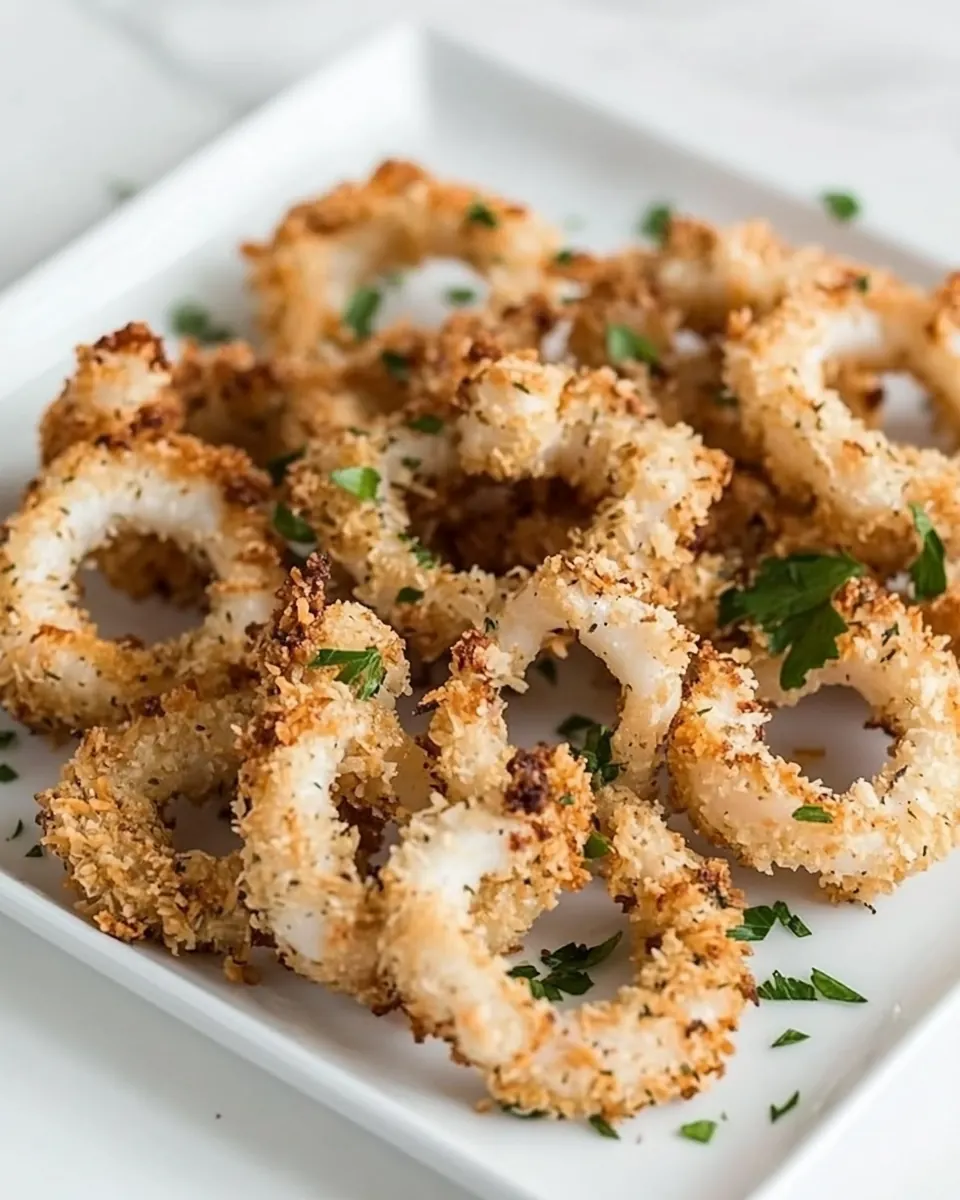 Baked Coconut Crusted Calamari