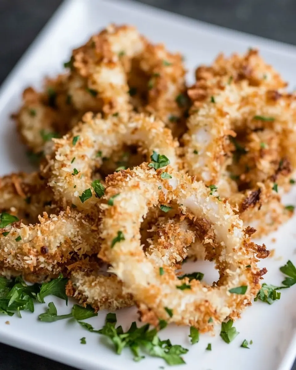 Baked Coconut Crusted Calamari